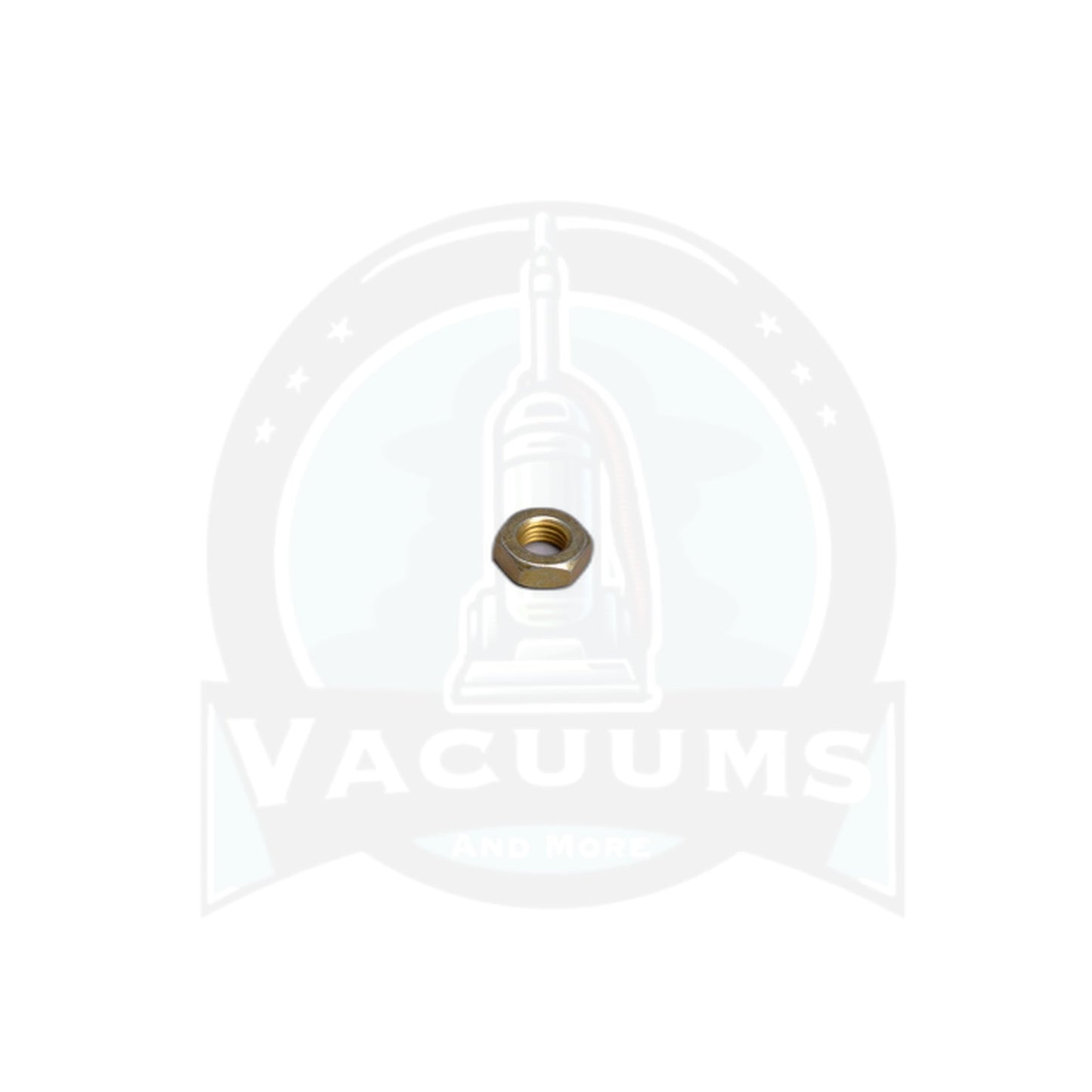 Oreck Fan Nut - 1/4 x 32, Yellow Chrome, Left-Hand Thread