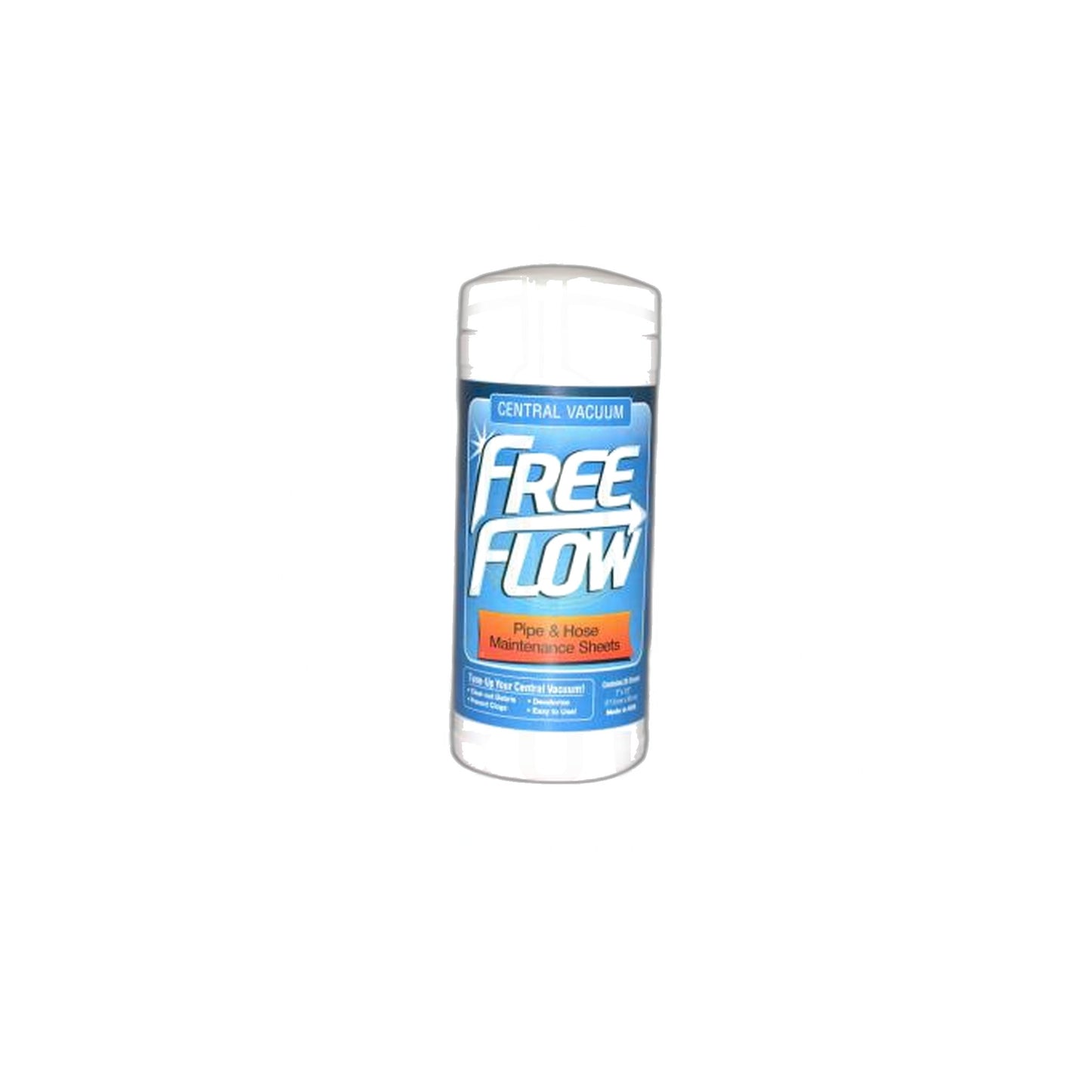 Free Flow Central Vacuum Maintenance Cloths (25 Pack) - Cleans and Deodorizes