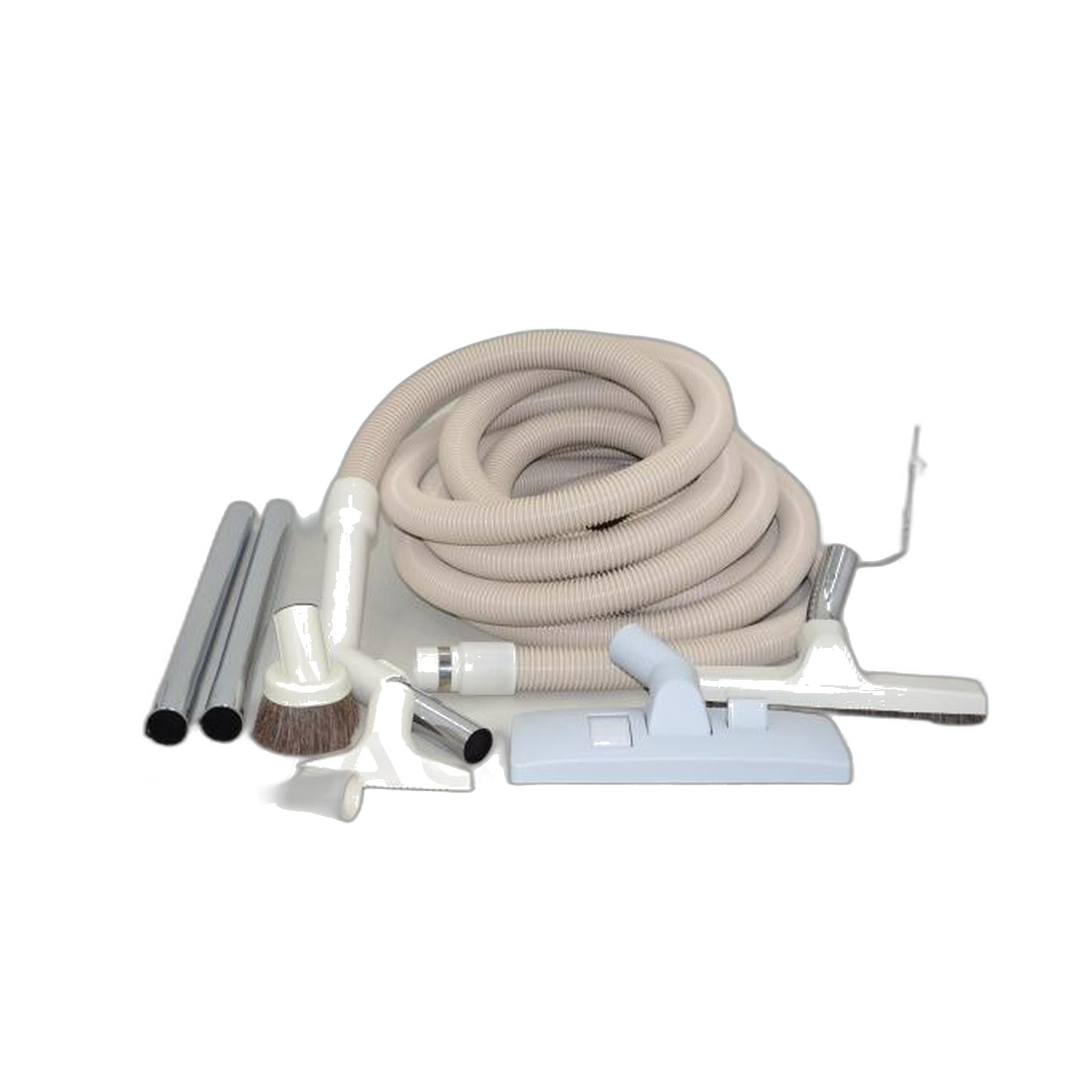 Central Vacuum Deluxe Attachment Set with 30-Foot Crushproof Hose