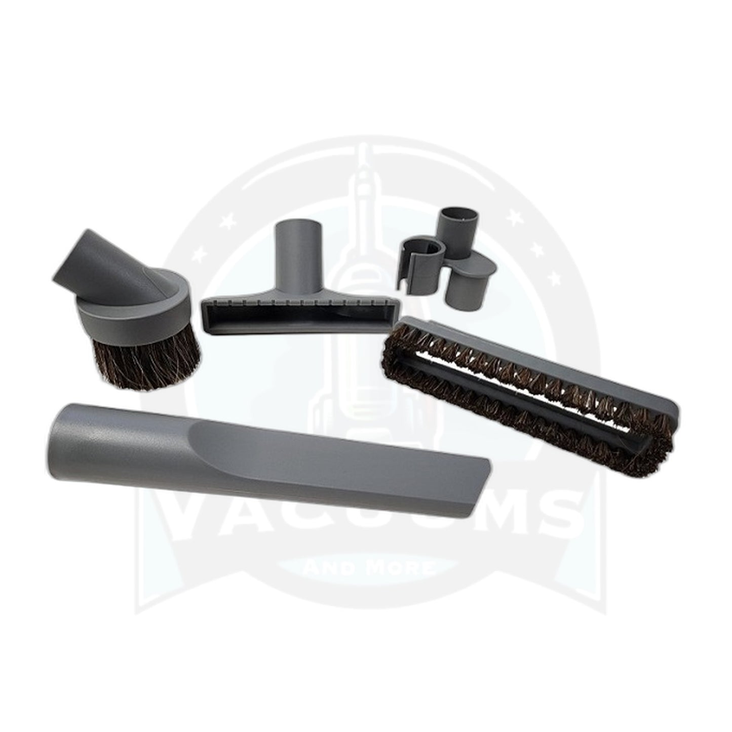 Beam 4-Piece Central Vacuum Tool Kit for Standard Round Wands, Gray