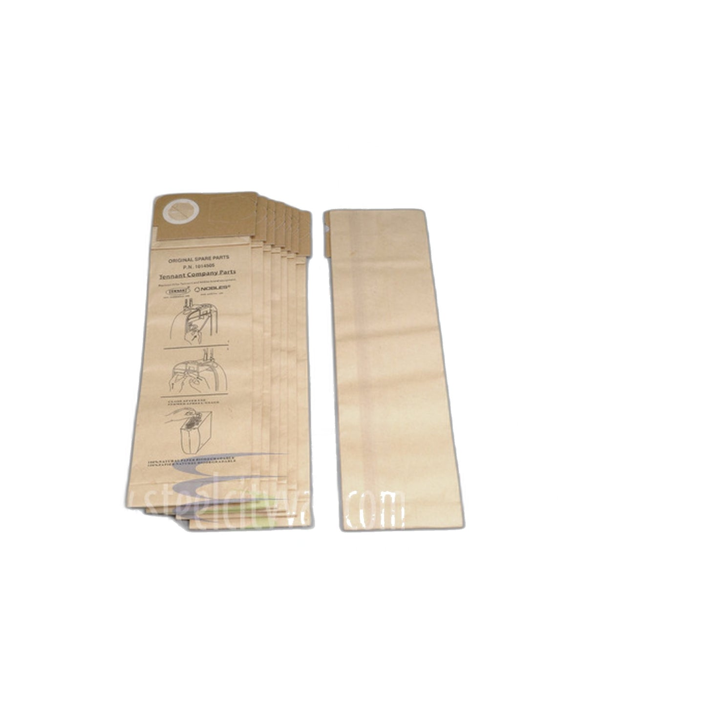 Tennant 3120 and Nobles Ultra Paper Vacuum Bags 8-Pack