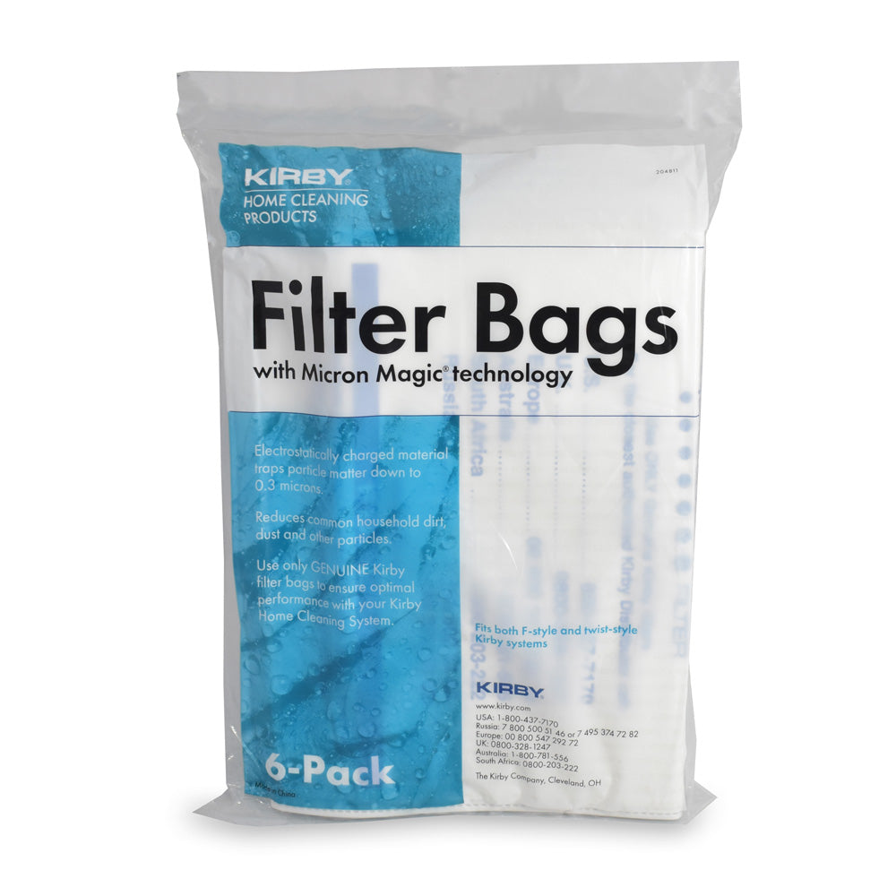Kirby 204811G Allergen Reduction Filter Bags, 6 Pack