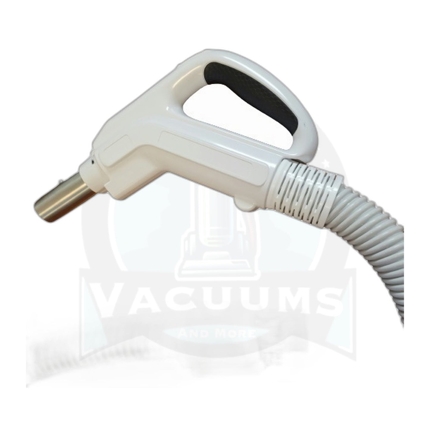 Universal 30 ft Dual-Volt Direct-Connect Central Vac Hose, Lt Gray - 1-3/8"
