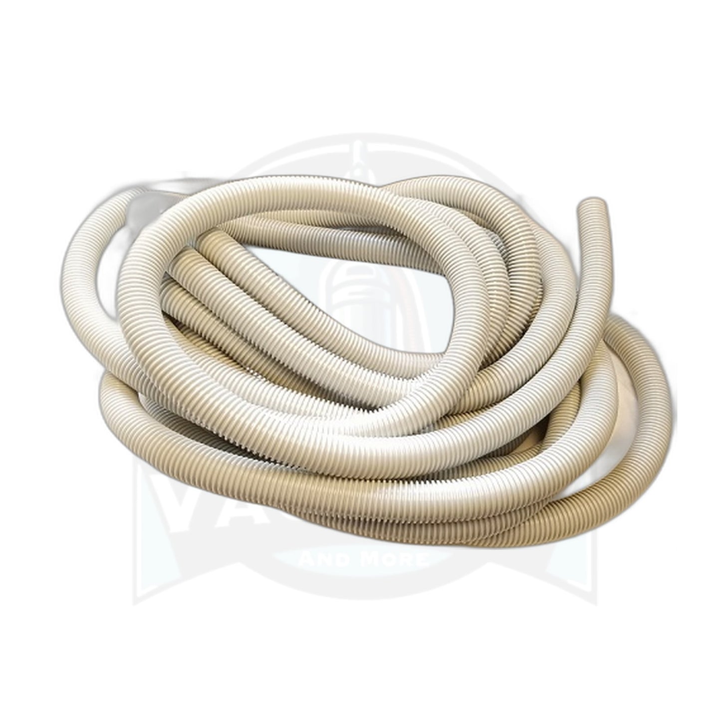 50 ft x 1-1/4" Crushproof Vacuum Hose, Beige - Boxed