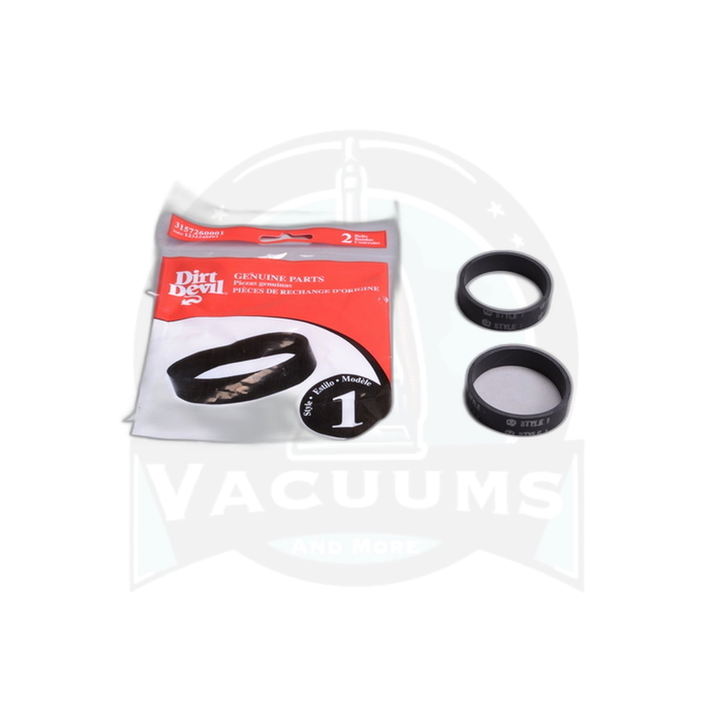 Dirt Devil Style 1 Hand Vacuum Belt - 2 Pack - Dirt Devil