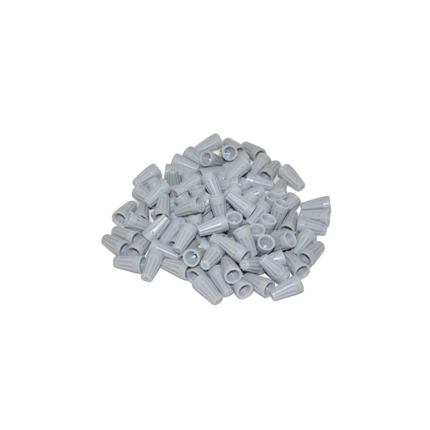 Gray Wire Nuts with Wire Leads - 100 Pack Shop Supply