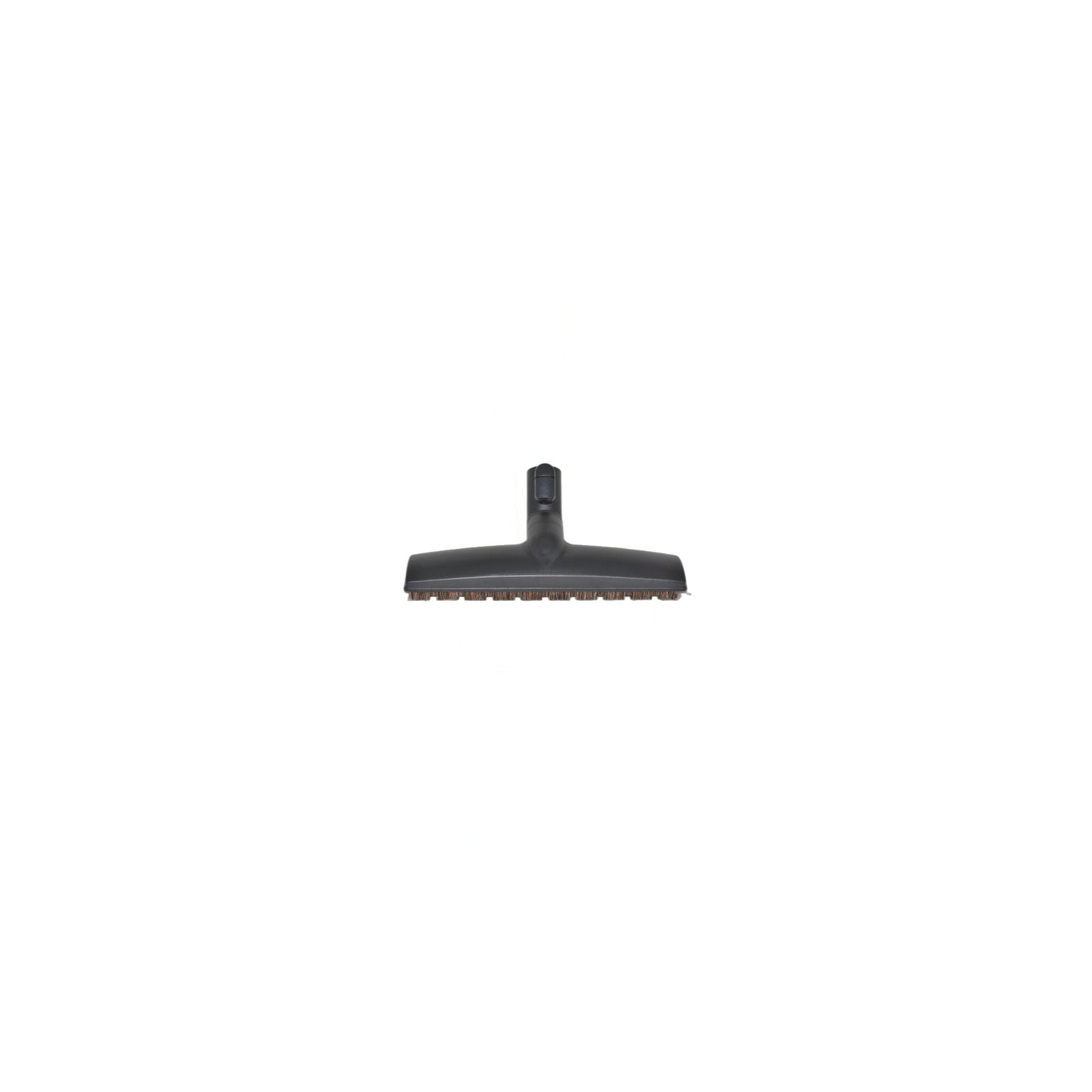 Floor Brush with Button Lock - Miele, 12", Horsehair, with Wheel and Parking Lug,