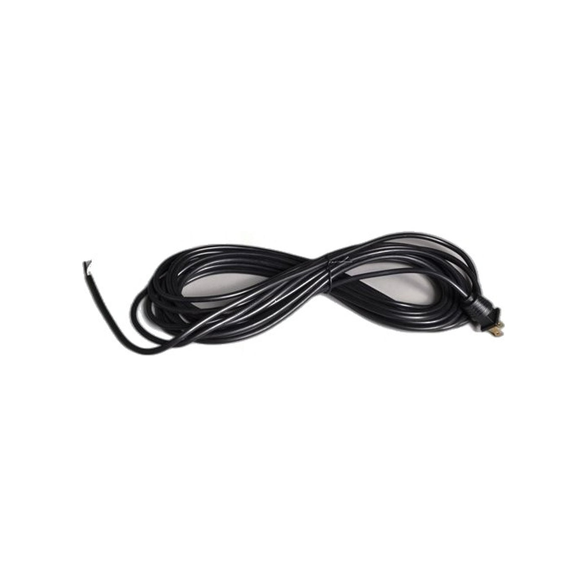 Replacement Power Cord - 30 ft, 18 Gauge, 2-Wire, Black