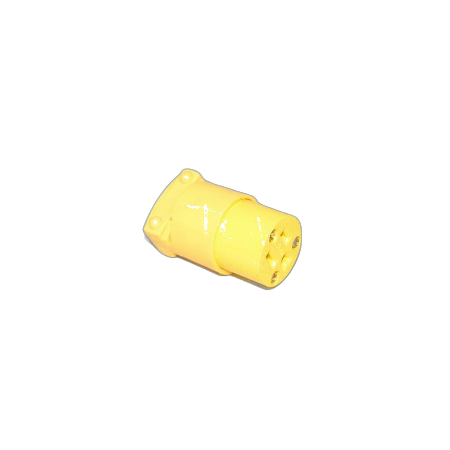 Heavy Duty 3-Prong Female Plug - Yellow Cooper Brand Commercial
