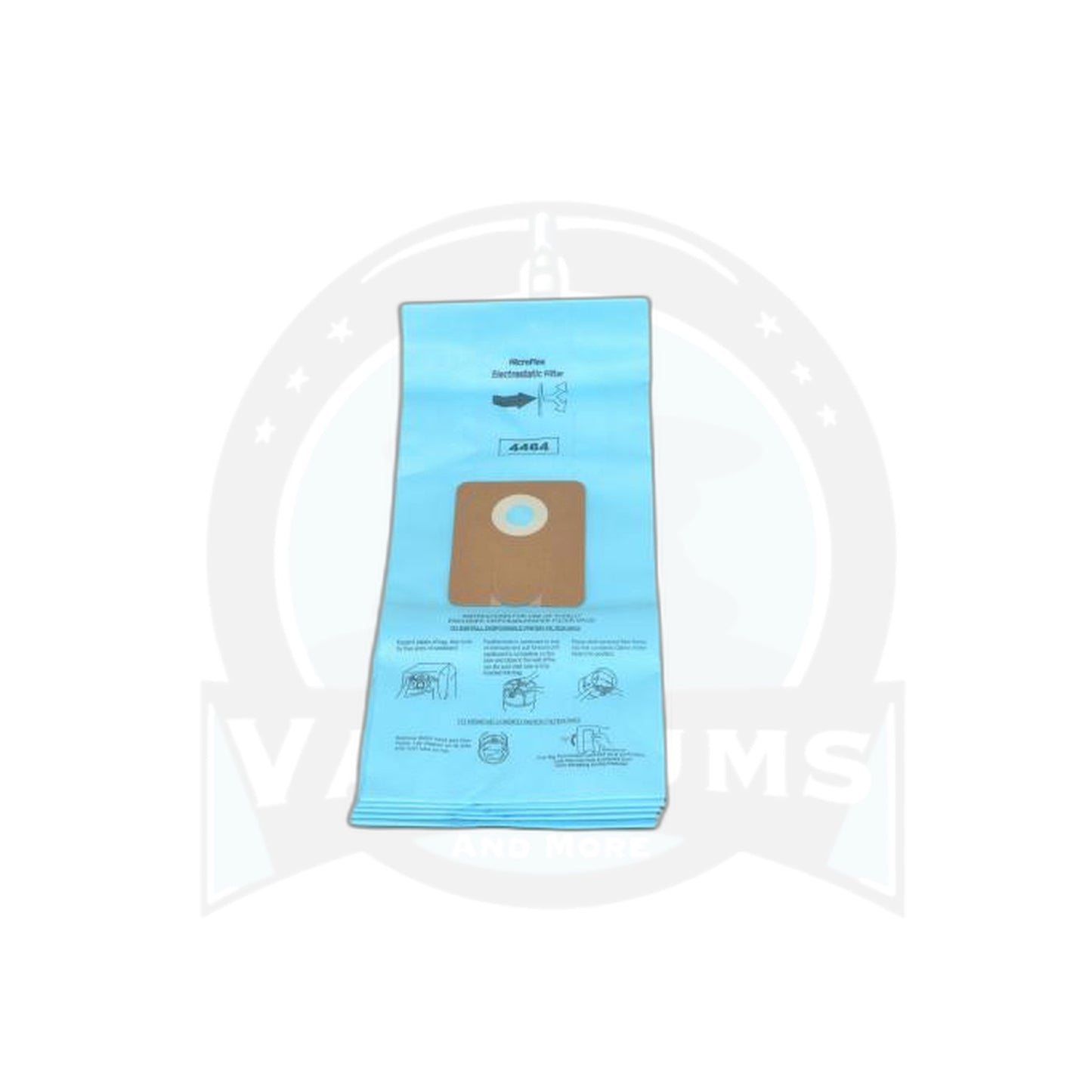 Mastercraft Micro Wet/Dry Replacement Paper Bags - Model 4464, 5-Pack, Fits