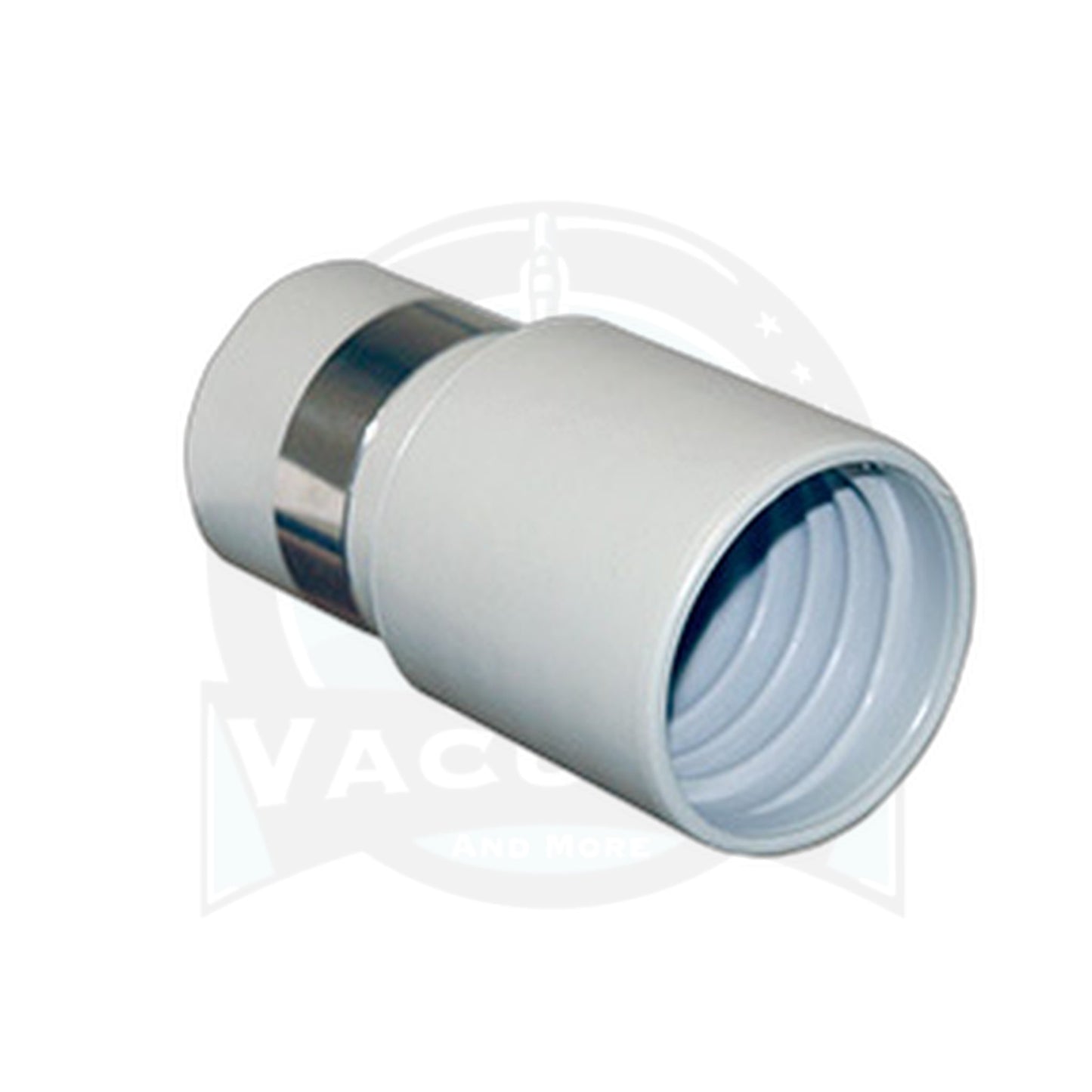 1-1/4" Metal-Banded Central Vacuum Hose Cuff, Pearl (Non-Swivel)
