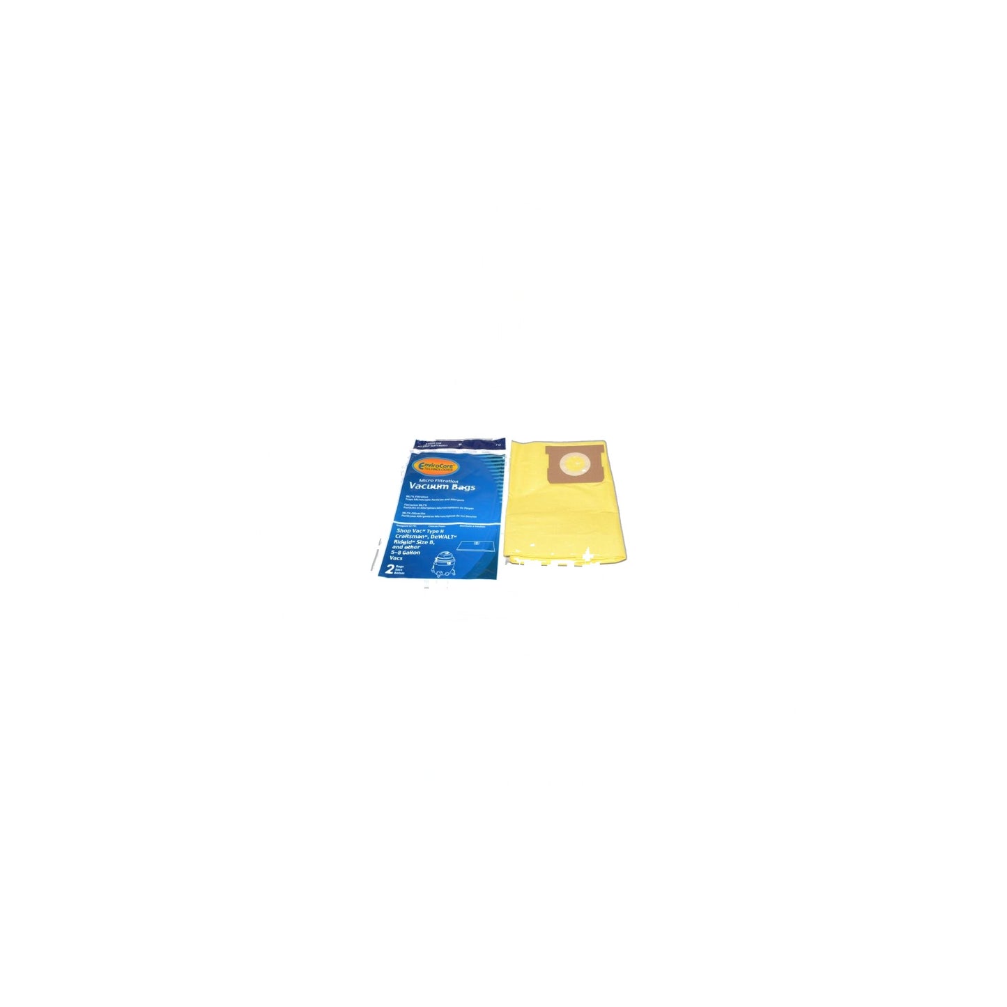 Micro-Filtration Paper Bags - Shop-Vac 5-8 Gallon (2-Pack)