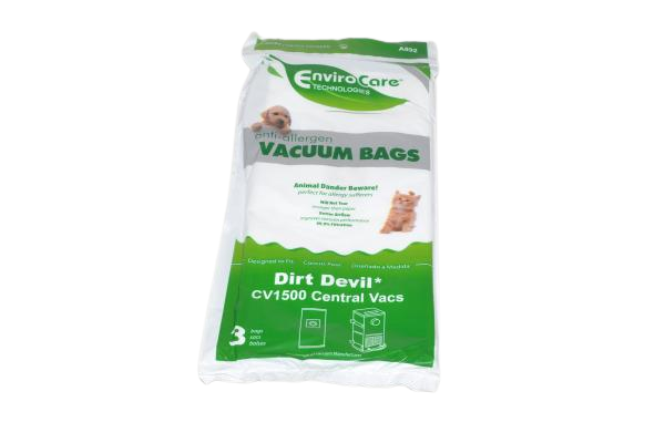 EnviroCare A892 Dirt Devil Central Vac Bags, 3 Pack