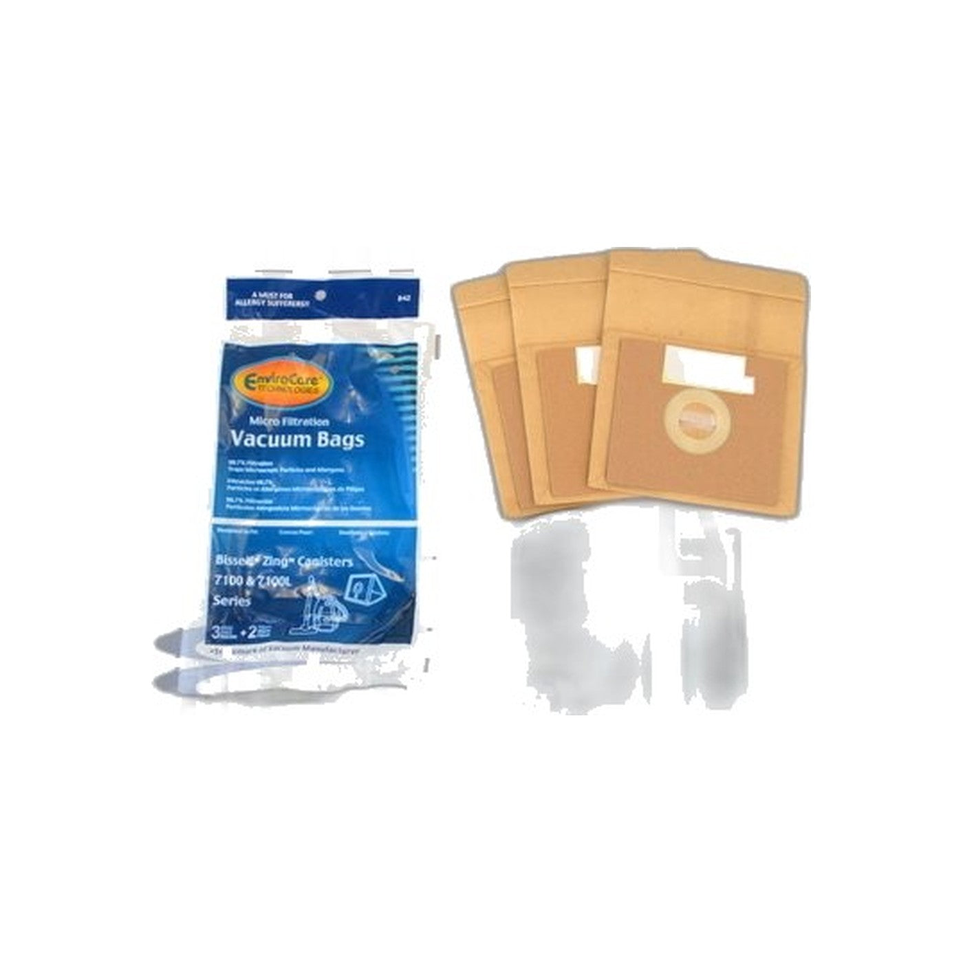 Paper Bags - Bissell Zing 4122/2154/1668, 3 Pack with Filters