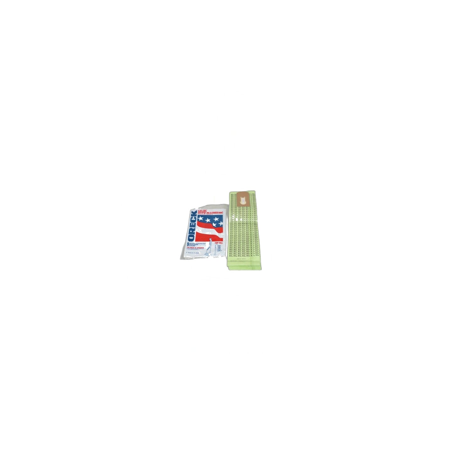 Oreck Non-Docking Upright Green Hypo Paper Bags 9-Pack