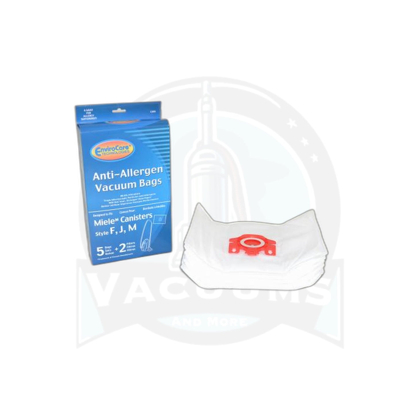 Miele FJM Plastic Collar Allergen Paper Bags-miele - 5 Pack