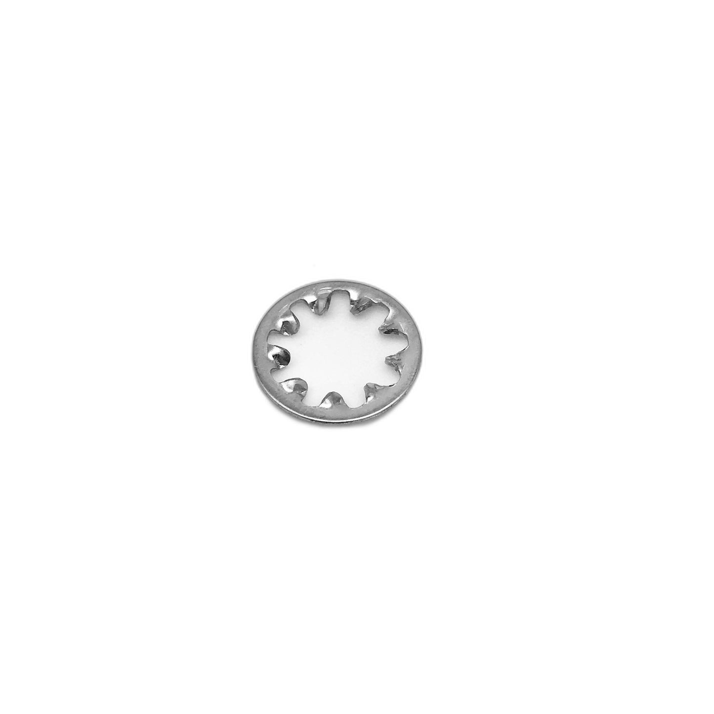 Stainless Steel Internal Tooth Lock Washer, 1/4 in.