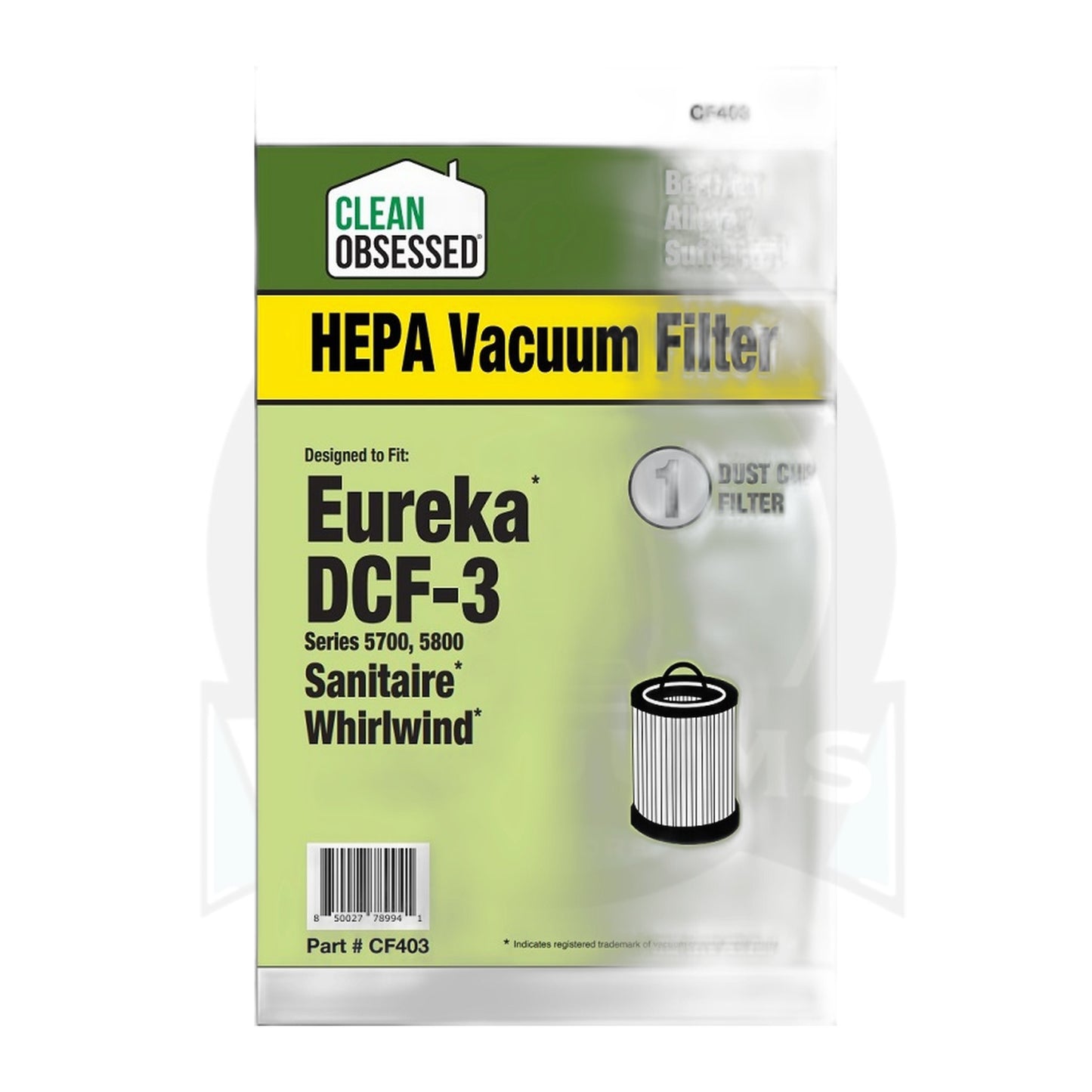 Eureka DCF-3 Dirt Cup HEPA Filter for 5700 / 5800 (Replacement)