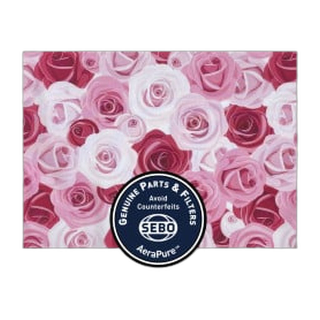 SEBO Textile Exhaust Microfilter for FELIX Premium — Red and Pink Roses