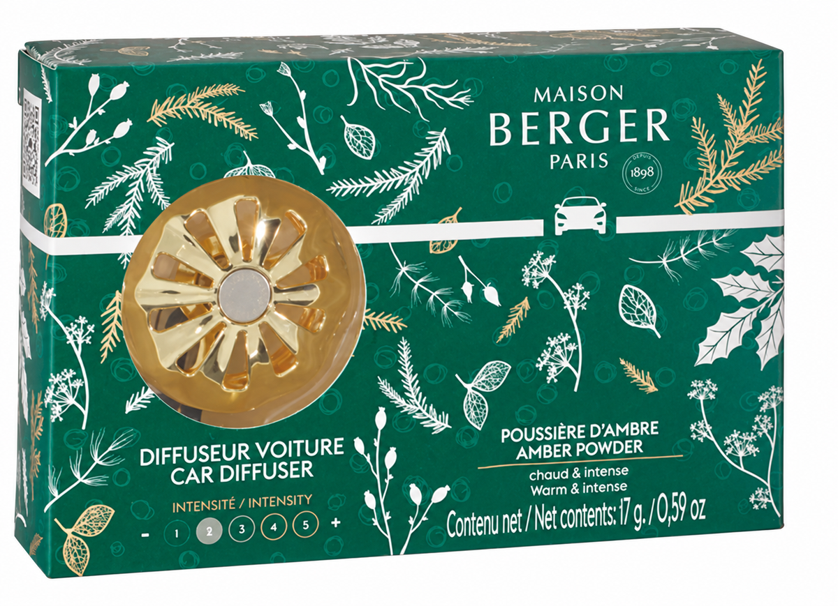 Maison Berger Magical Car Diffuser Kit with Amber Powder