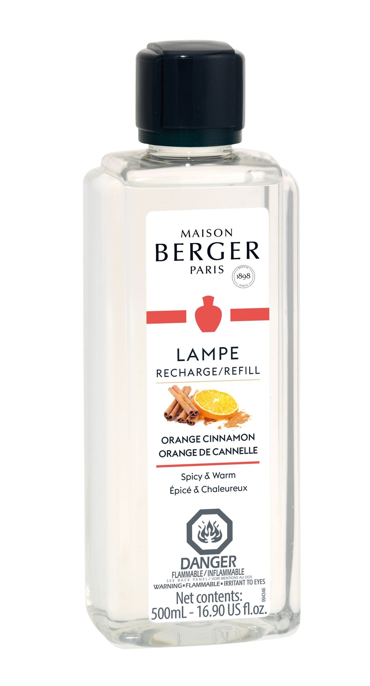 Maison Berger Orange Cinnamon Lamp Refill – 500 mL