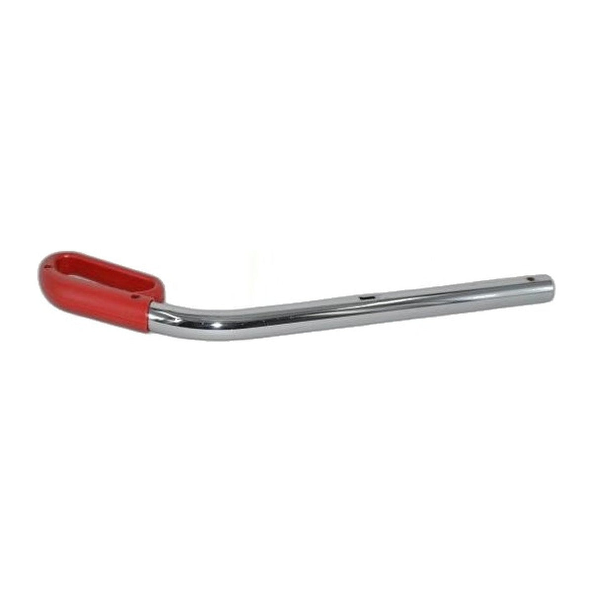 Sanitaire 157746 upper metal handle with red loop grip and mounting holes