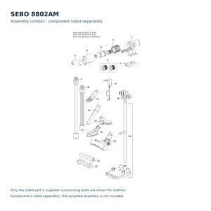 SEBO 8802AM schematic illustration; component context, no separate callout; only the listed part supplied