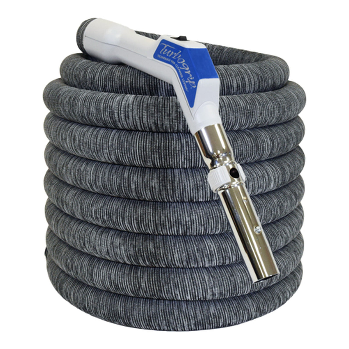 VACUFLO 30-foot TurboGrip low-voltage hose with fitted hose sock, 7348-30-HS