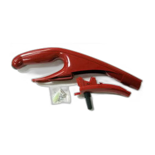 SEBO Handle Grip Set for FELIX Premium — Red, 2 Pieces with Grommet, Clamp and Screws