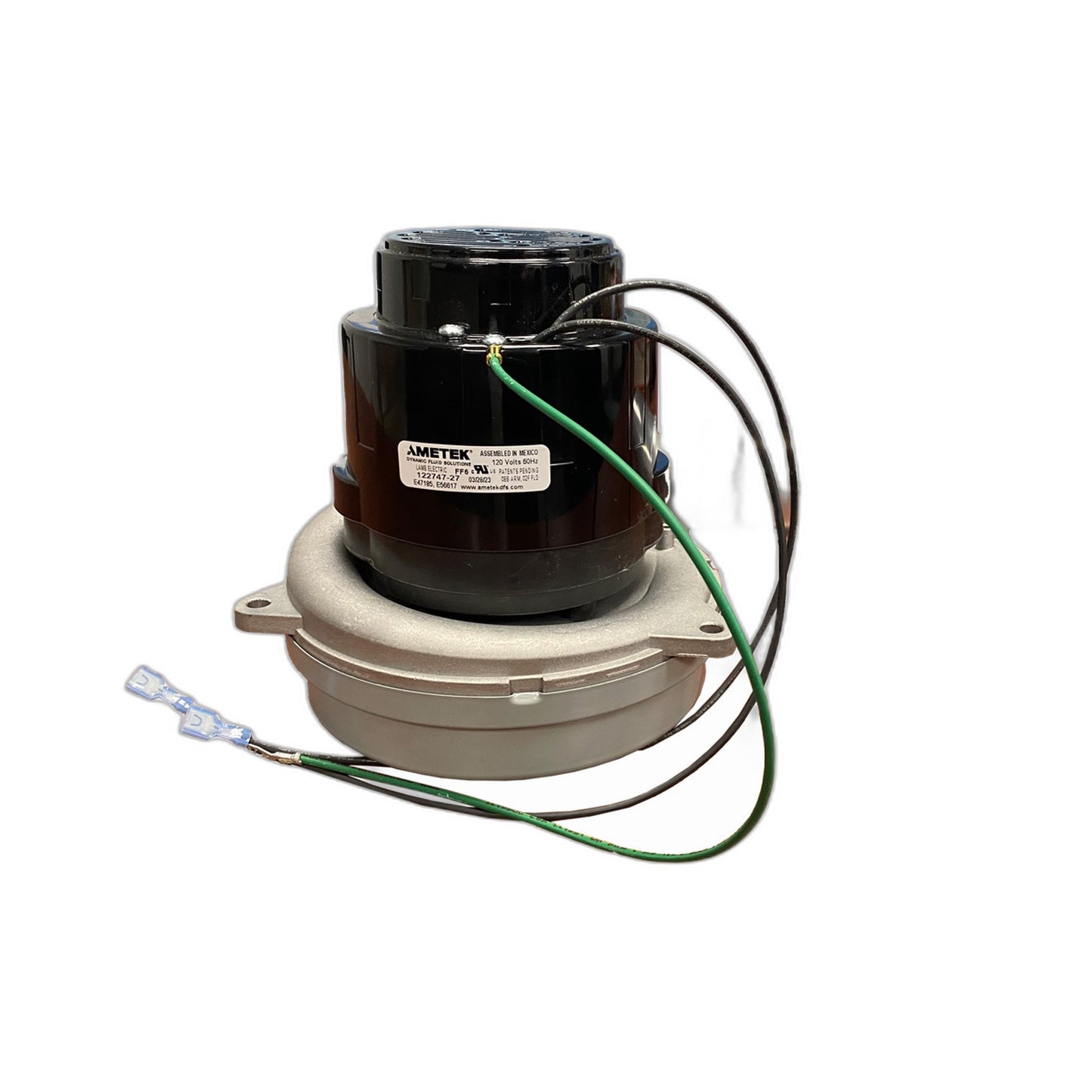 AMETEK Bypass Central Vacuum Motor 122747-27 - 120V, Assembled