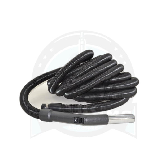 Universal Central Vacuum Hose 30-Foot Crushproof Black - Fit All - Fit All