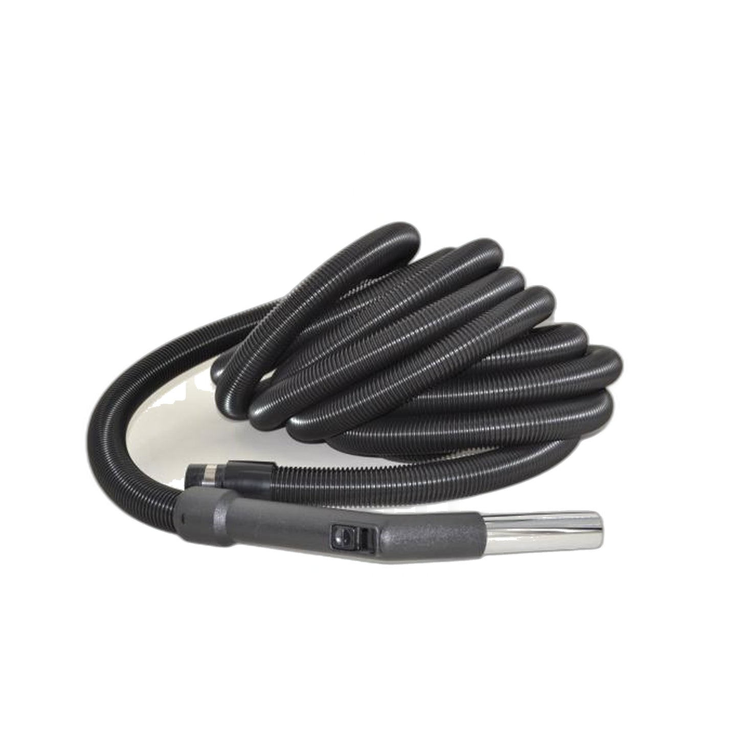 Universal Central Vacuum Hose 30-Foot Crushproof Black - Fit All
