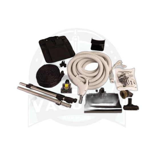 Titan T7 Prime Central Vacuum Kit - 35 Ft Pigtail Hose with Deluxe Power Nozzle