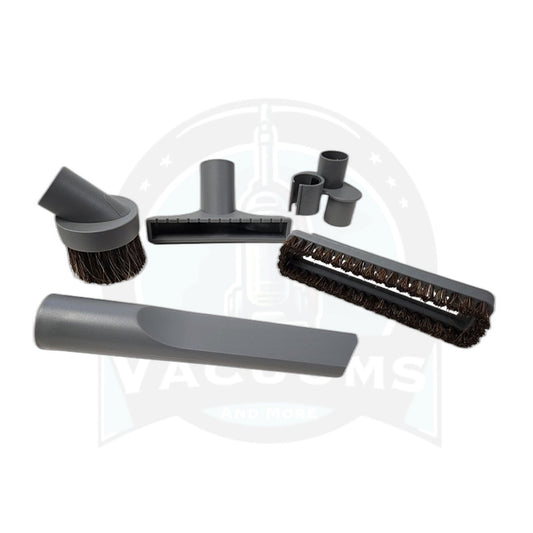 Beam 4-Piece Central Vacuum Tool Kit for Standard Round Wands, Gray