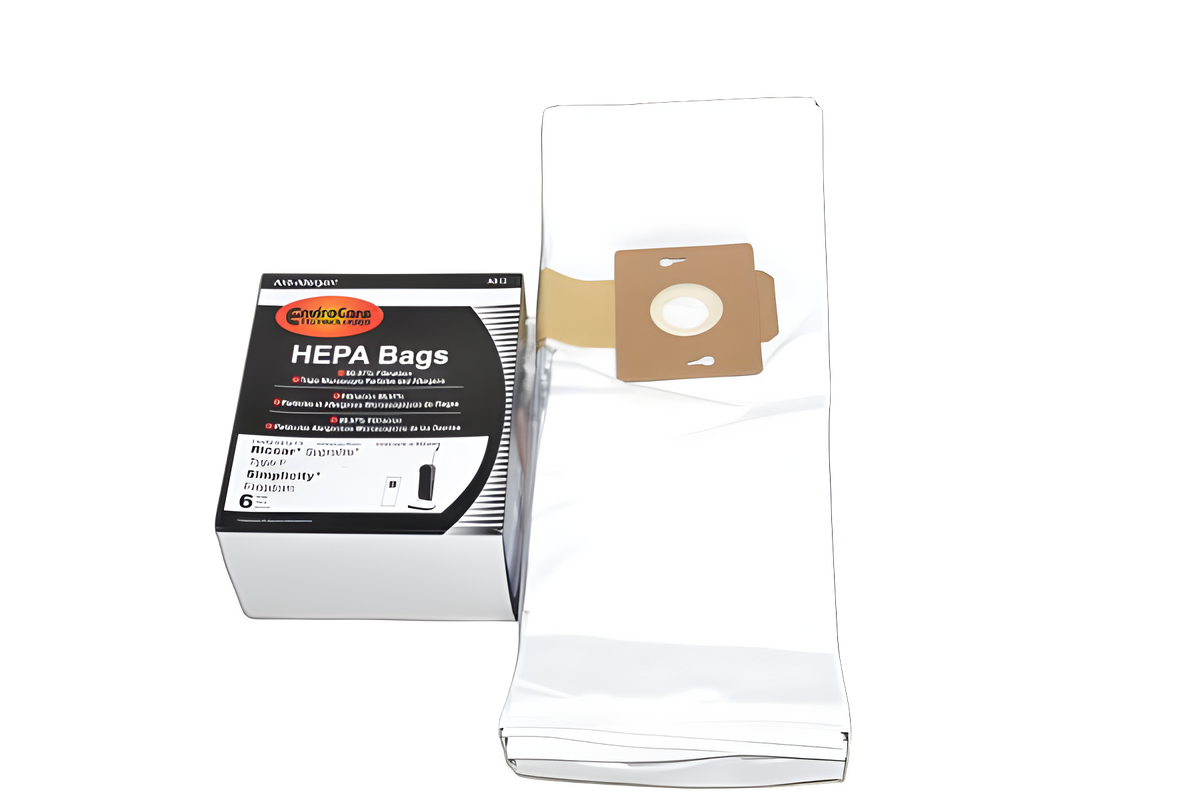 EnviroCare A812 Type F HEPA Bags, 6 Pack