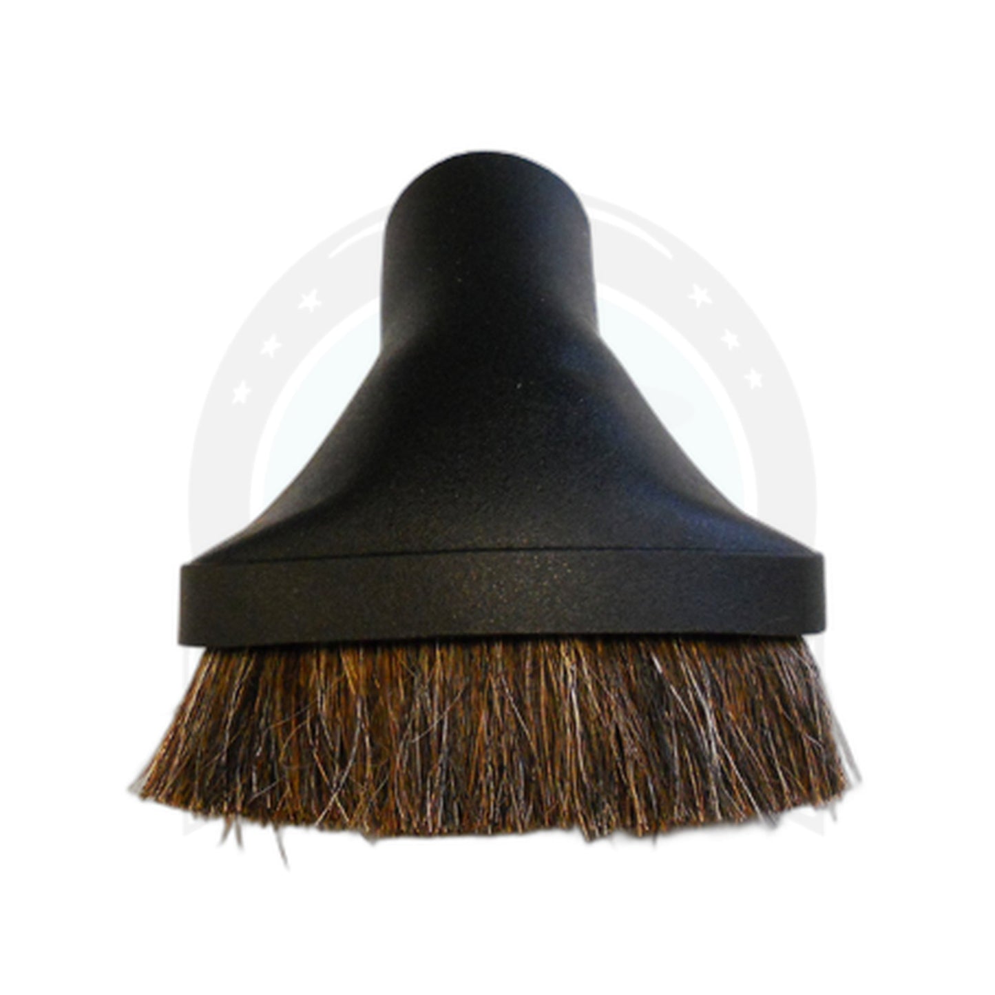 Universal 1-1/4" Oval Dusting Brush with Black Horsehair Bristles