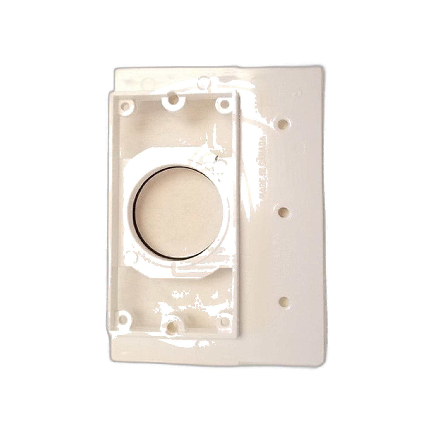 Hayden All-Plastic Mounting Plate, 2x4 Stud, Removable Flange