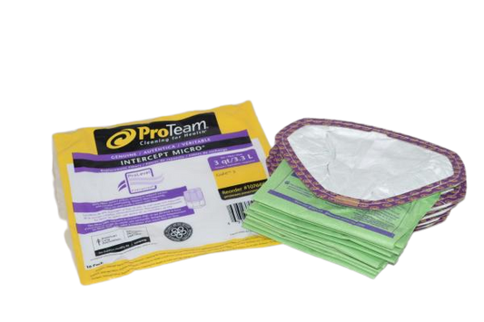 ProTeam 107666 GoFit 3 Open-Collar Bags, 10-Pack
