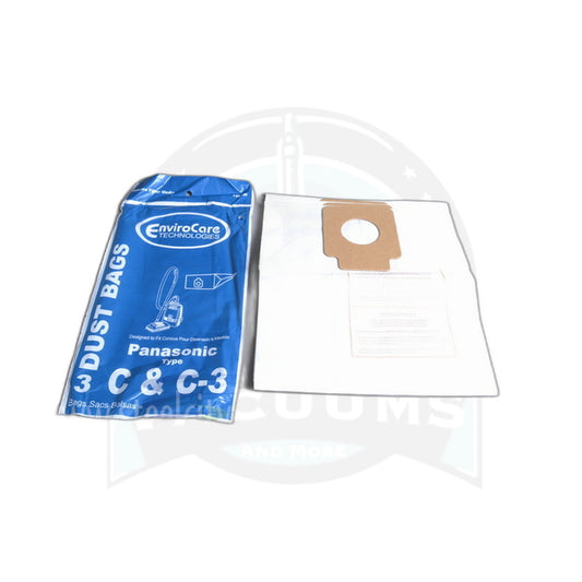 Canister Paper Bags - Panasonic C-3 - 12 Pack - MC-125PT - Panasonic