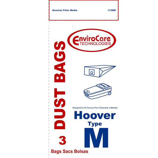 Hoover Type M Canister Bags 113SW, 3-Pack