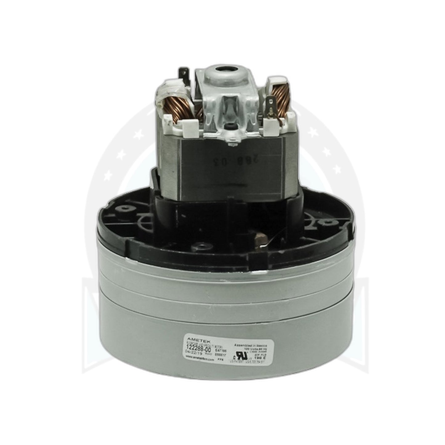 Johnny Vac Lamb 5.7" 2-Stage Central Vacuum Motor, Powerlux/Condolux