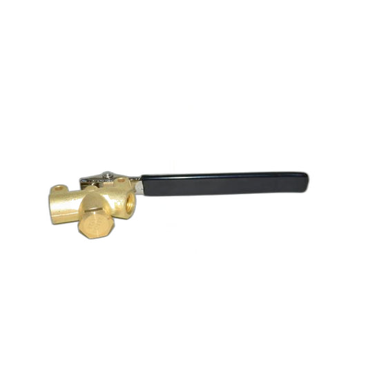 Brass Angle Valve 1/4" Port for Commercial Extractor Jet Wand