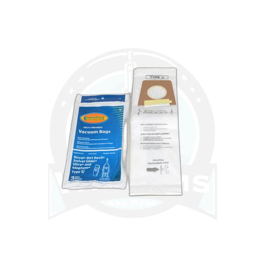 U Micro Upright Paper Bags - Royal - 3 Pack - Royal