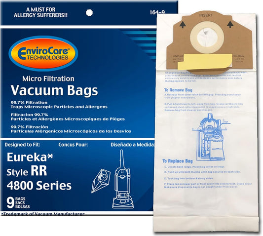 EnviroCare 164-9 Eureka Style RR Micro Bags, 9 Pack