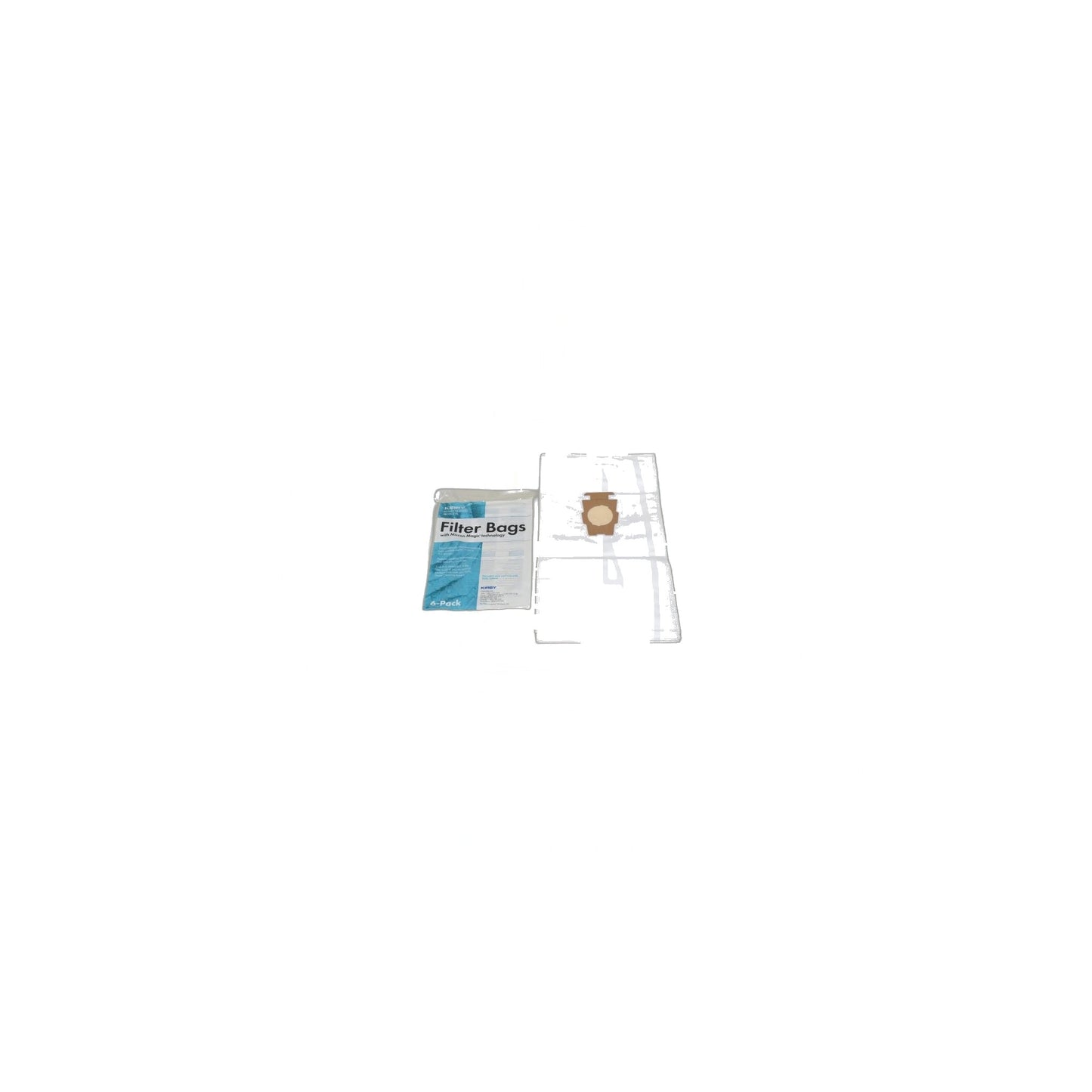 Kirby Universal F Allergen Upright Paper Bags - 6 Pack - Fits Gen 3 Through