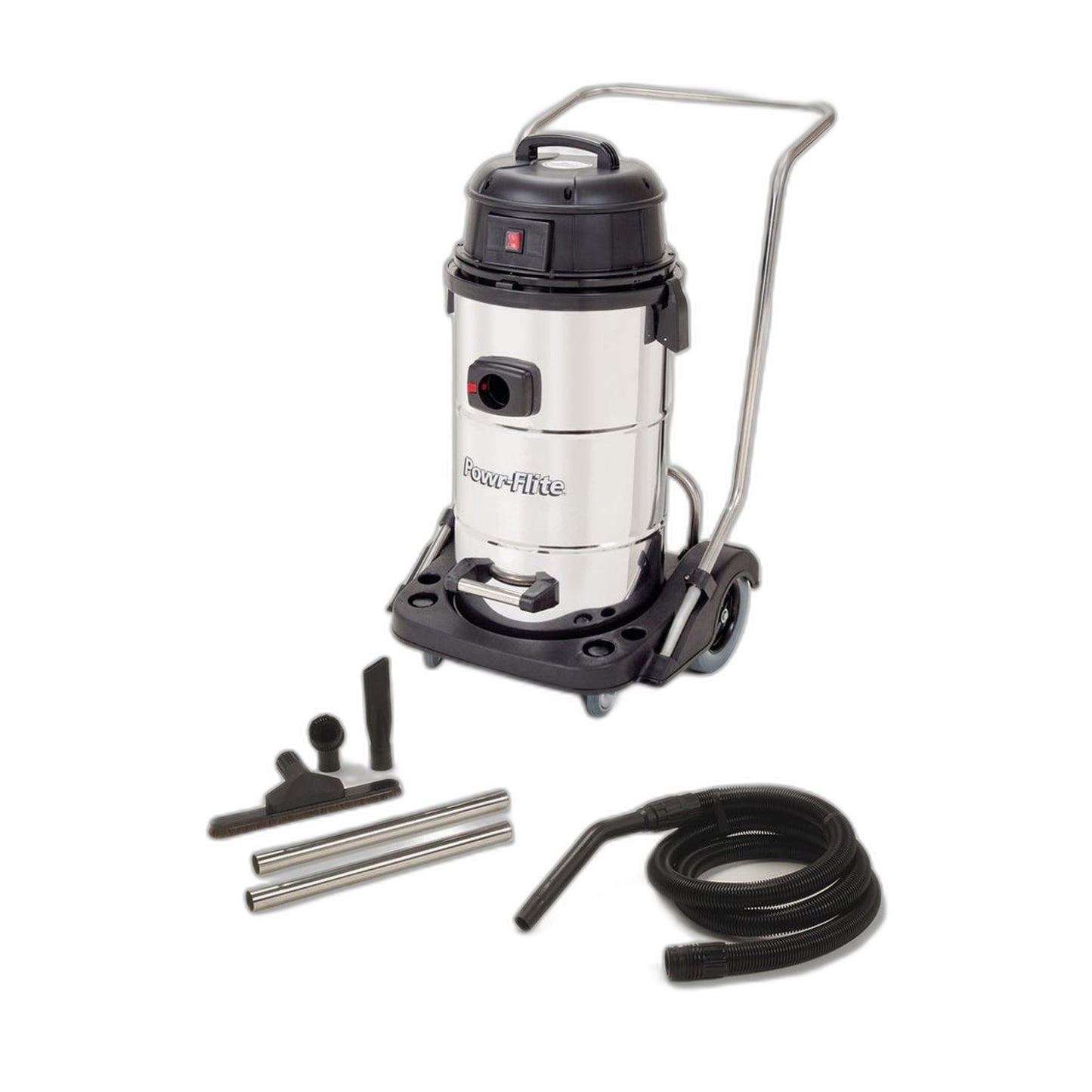 Powr-Flite 15-Gallon Stainless Steel Wet/Dry Vacuum with Tool Kit