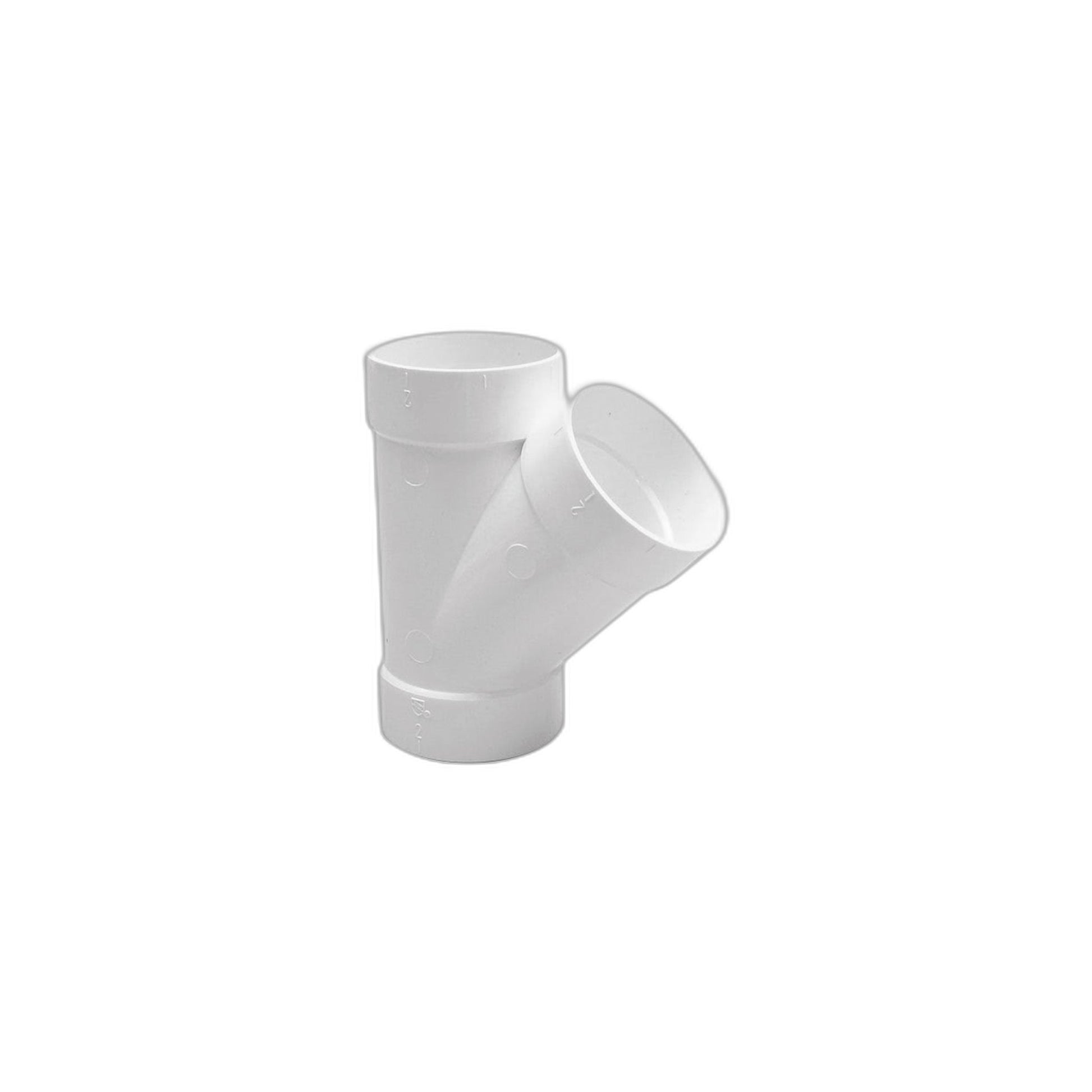 Vaculine 45° Wye (Y) PVC Fitting, 2 in.