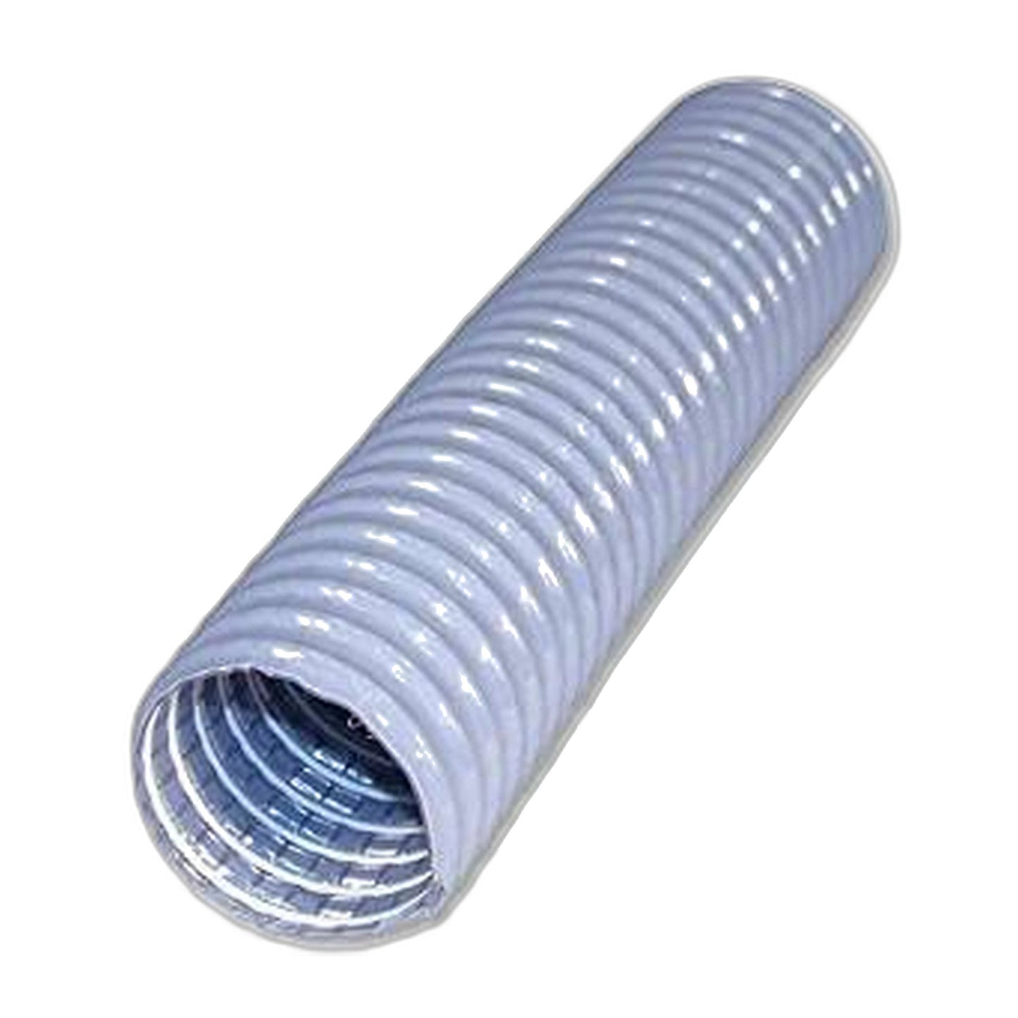 50' x 2" Flextube Hose, Grey, Central Vacuum Install & Repair