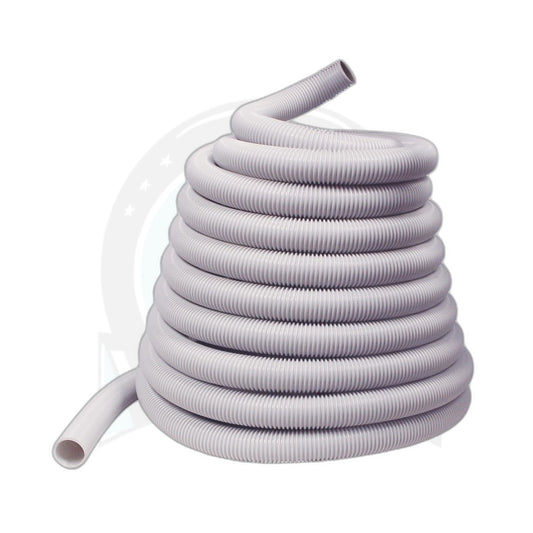 60 ft x 1-1/4" Crushproof Vacuum Hose, Light Grey