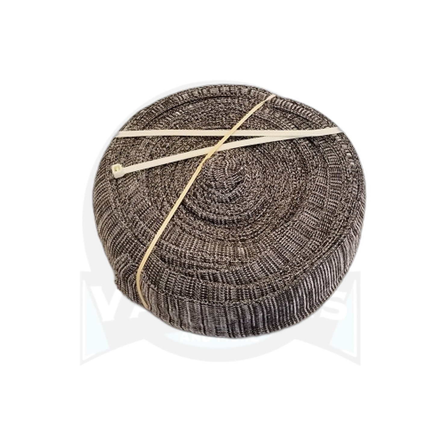 35' Grey Knit Central Vacuum Hose Sock - Rolled in Poly Bag